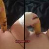 Em gái dâm thủ dâm với trái chuối